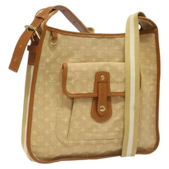 Louis Vuitton Pre-owned Cross Body Bags, female, Beige, Size: ONE SIZE Pre-owned Vintage Monogram Mini Canvas Shoulder Bag