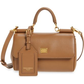 Dolce & Gabbana Mini My Sicily Handbag in 8Z093 Caramello at Nordstrom
