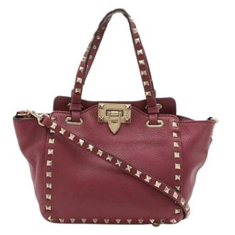 Valentino Pre-owned Leather 2way Bag - Dames - Pre-owned - Roze - Maat: ONE Size Leer