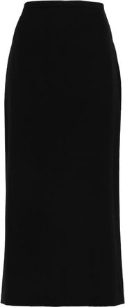 The Row Matias midi skirt - women - Viscose/Virgin Wool - 6 - Black