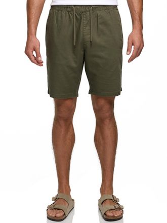 Indicode Shorts INDICODE INMelaton Shorts, Herren, Gr. XXL, N-Gr, army, Web, Obermaterial: 100% Baumwolle, unifarben, regular fit, Hosen Shorts