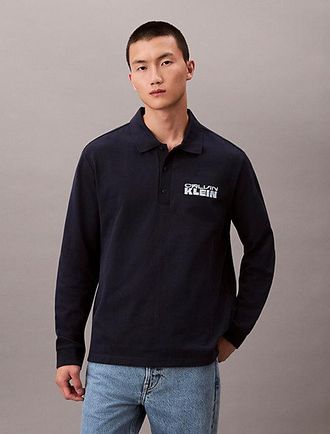Calvin Klein Polo De Manga Larga De Punto Pesado