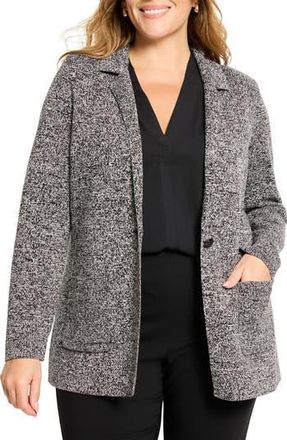 Nic+Zoe Knit Blazer in Black Mix at Nordstrom Rack, Size 1 X