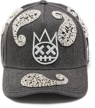 Cult of Individuality Cult X El Alfa Paisley Panel A Frame Trucker Hat In Black