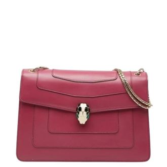 Bulgari Pre-owned Shoulder Bags, female, Pink, Size: ONE SIZE Pre-owned Vintage Shoulder Bag