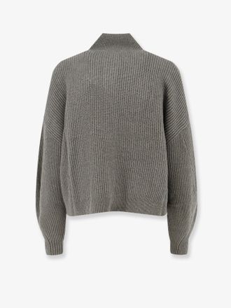 Brunello Cucinelli Womens Cashmere Cardigan Green Sweater