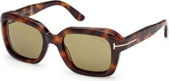 Tom Ford Natalia-02 Zonnebril - Dames - Zonnebrillen - Bruin - 52 MM - Accessoires
