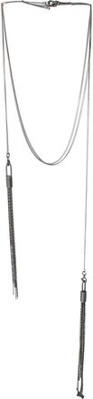 Ann Demeulemeester 925 double tassel necklace