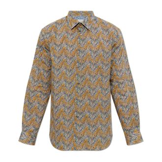 Paul Smith Casual Shirts, male, Multicolor, Size: 2XL Floral Motif Shirt