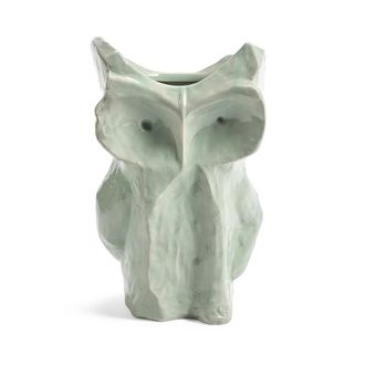 Serax After Midnight Vase Owl, L, hellblau