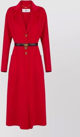 Elisabetta Franchi wool belted coat