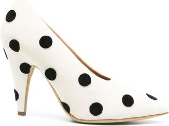Moschino Pumps a pois 100mm - Toni neutri
