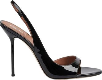 PARIS TEXAS Black Slingback Heels