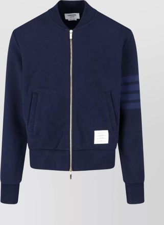 Thom Browne relaxed fit jacket striped accents