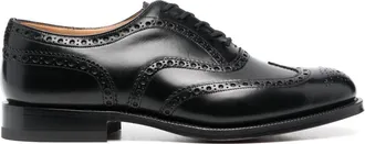 Churchs Black Burwood Leather Intricate Brogues