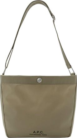 A.P.C. Small Khaki Shoulder Bag with Adjustable Strap