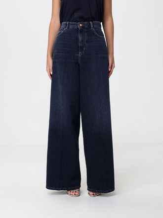 Max Mara S Max Mara Jeans a gamba larga in denim di cotone a vita alta