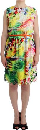Lanre Da Silva Ajayi Bloemist Lasergesneden Zijde Jurk