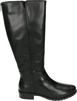 Josef Seibel Zwarte Leren Jurklaarzen Chiara 01 - Dames - Hoge Laarzen - Zwart - 41 EU - Leer - Schoenen
