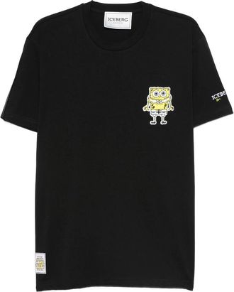 Iceberg X SpongeBob SquarePants Cartoon-print T-shirt