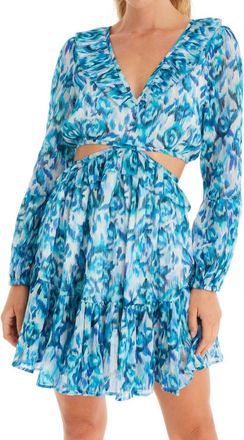 Allison New York Peek A Boo Mini Dress In Floral Haze