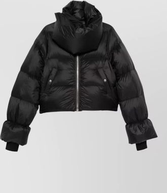 Rick Owens down padded funnel-neck jacket