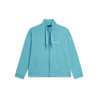 Freddy Felpa Zip e Collo Alto con Fondo asimmetrico