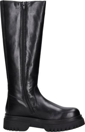 Emanuelle Vee Laarzen Zwart - Dames - Hoge Laarzen - Zwart - 40 EU - Leer - Schoenen