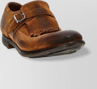 Churchs fringe detail distressed finish loafers