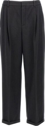 Saint Laurent C Mere en Wool Flanel 90 gestreepte broek