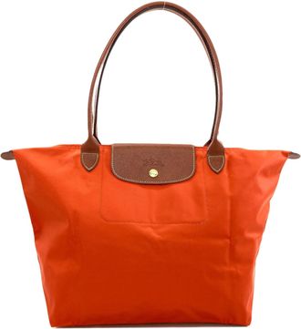 Longchamp Orange Nylon Tote Bag (Pre-Owned)