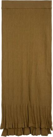 A.L.C. Sciarpa con orli sfrangiati - Marrone