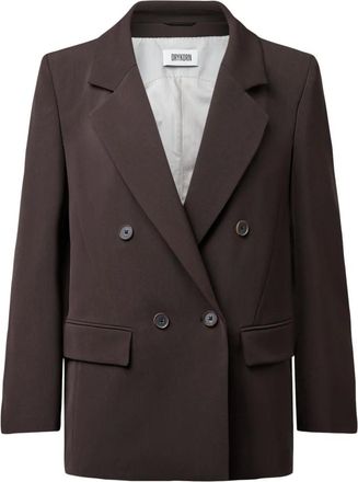 Drykorn Jassen, Dames, Bruin, XS, Leer, Hadlow Blazer