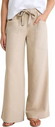 Nic+Zoe Carson Tie Waist Pants In White Pepper
