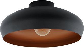 Eglo Mogano Vintage Ceiling Light - Black & Copper | TJ Hughes