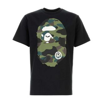 A Bathing Ape T-Shirts, male, Black, Size: 2XL 1st Camo Ape T-shirt
