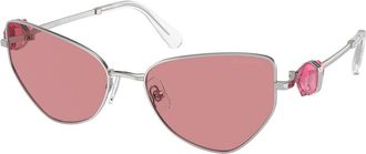 Swarovski SK7003 400184 Womens Sunglasses Silver Size 57