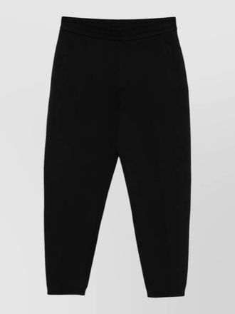 Emporio Armani cotton sweatpants tapered leg elasticated waist