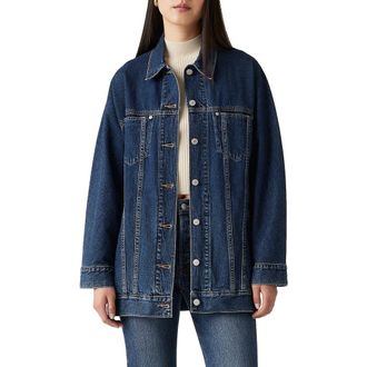 Levi's Belted Denim Trucker Jacket in Shes Nice No Dp at Nordstrom, Size X-Small