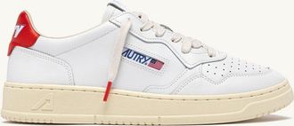 Autry SNEAKERS MEDALIST LOW IN PELLE BIANCA E SPICY ORANGE