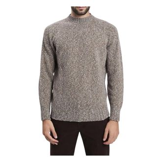 Drumohr Round-neck Knitwear, male, Gray, Size: 2XL Maglione girocollo