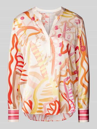 Herzensangelegenheit Herzensangelegenheit Regular Fit Seidenbluse mit Tunikakragen in Pink, Größe 34