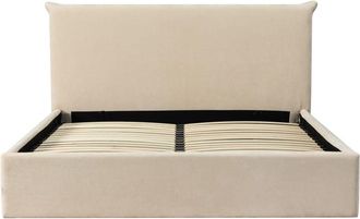 DRAWER Cama con canap&eacute; de tela 160x200cm - Beige