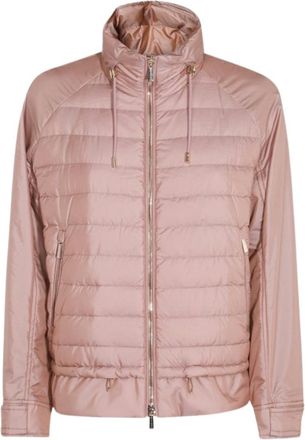Moorer Danielle-Thc Stand-Collar Short Down Jacket Deserto