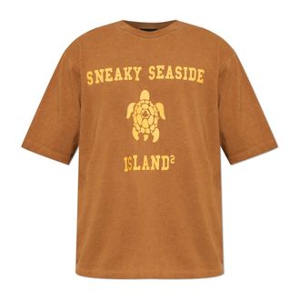 Dsquared2 T-Shirts, male, Brown, Size: 2XL T-shirt with print