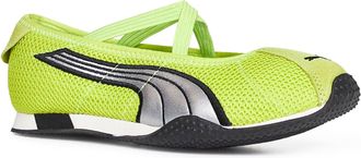 Puma Womens Ballet Flats H-Street Mesh Yellow Other Materials Ballerina Shoes