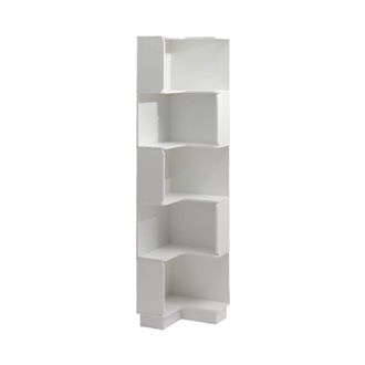 Mobili Rebecca Librer&iacute;a 6 estantes en mdf blanco 175x38,5x37,5