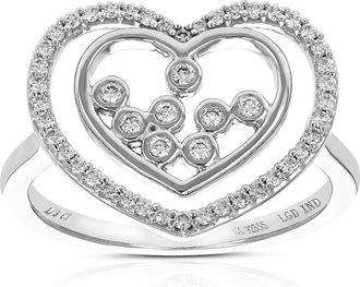 Vir Jewels 1/4 cttw Round Lab Grown Diamond Prong Set Engagement Ring.925 Sterling Silver