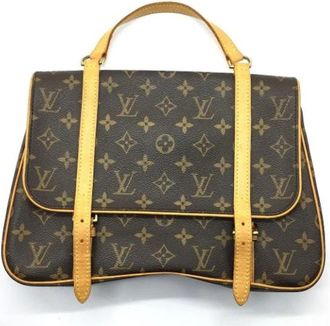 Louis Vuitton Tweedehands Canvas Louis Vuitton tassen - Dames - Vintage Rugzakken - Bruin - ONE Size - Vintage