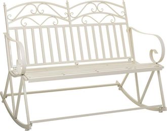 Wanderlust Deco Sofa Balancin De Forja Blanco 116x45x91h Cm